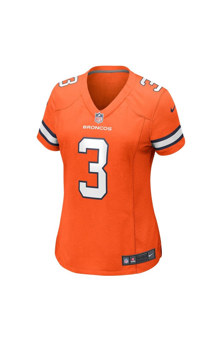 Nike Women's Nike Russell Wilson Orange Denver Broncos Player Game Jersey, Alternate, color,