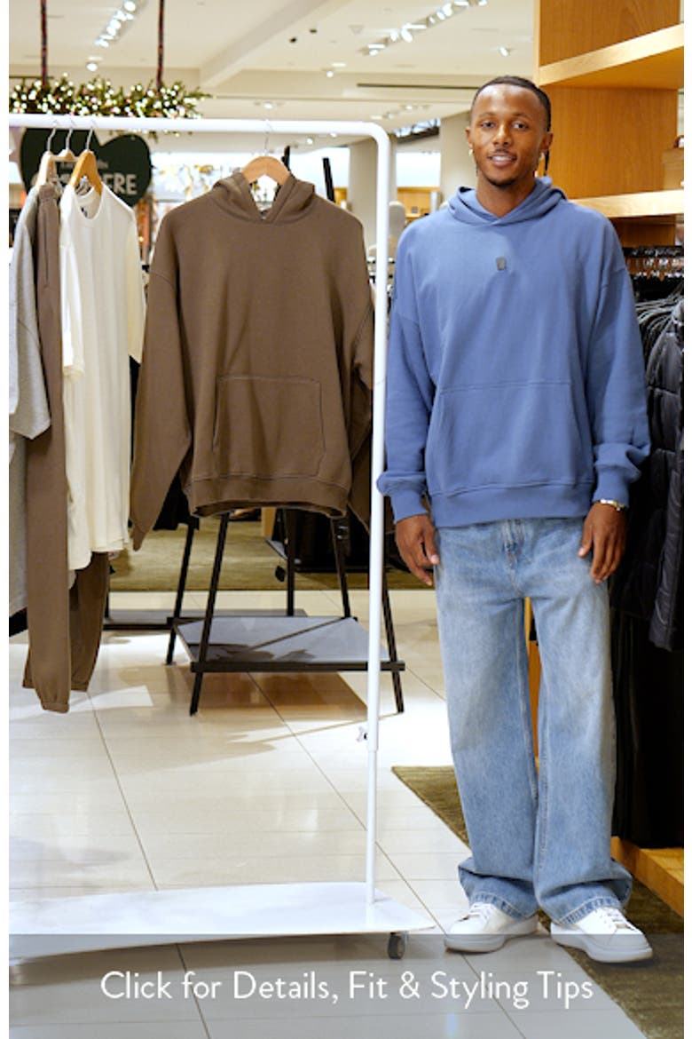 FLEECE LOUNGE RELAXED HOODIE (Men) | Nordstrom