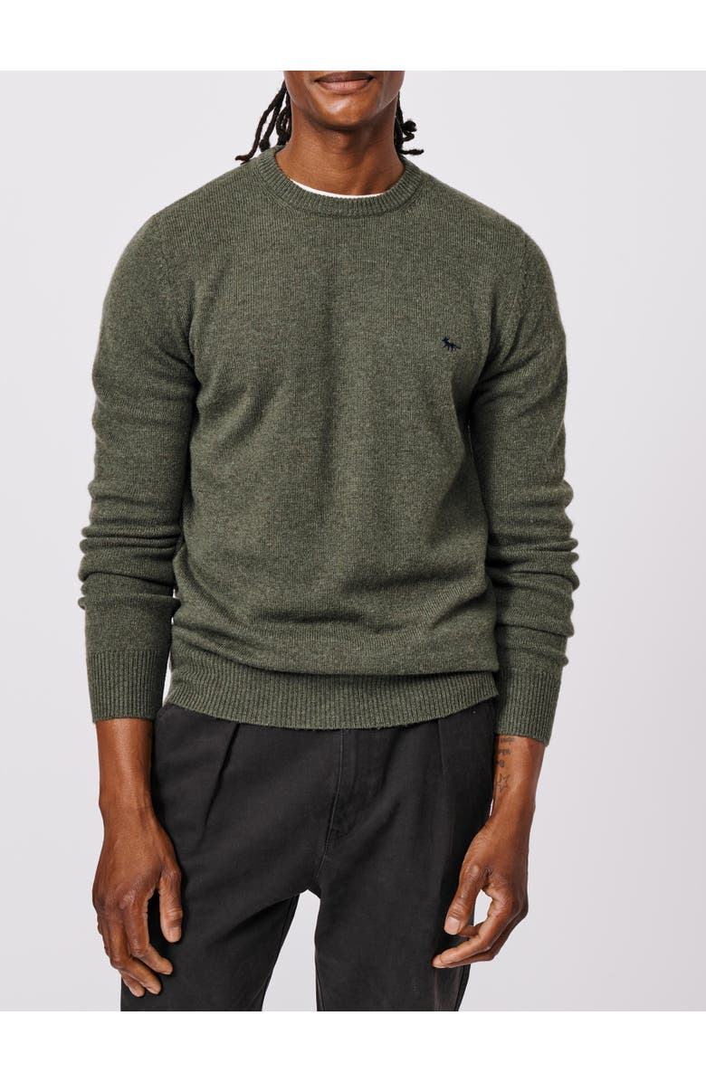 Aubin Westbourne Crew Neck Sweater, Alternate, color, Dark Khaki