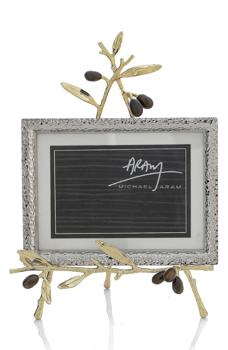 Michael Aram Olive Branch Easel Picture Frame, Main, color, 