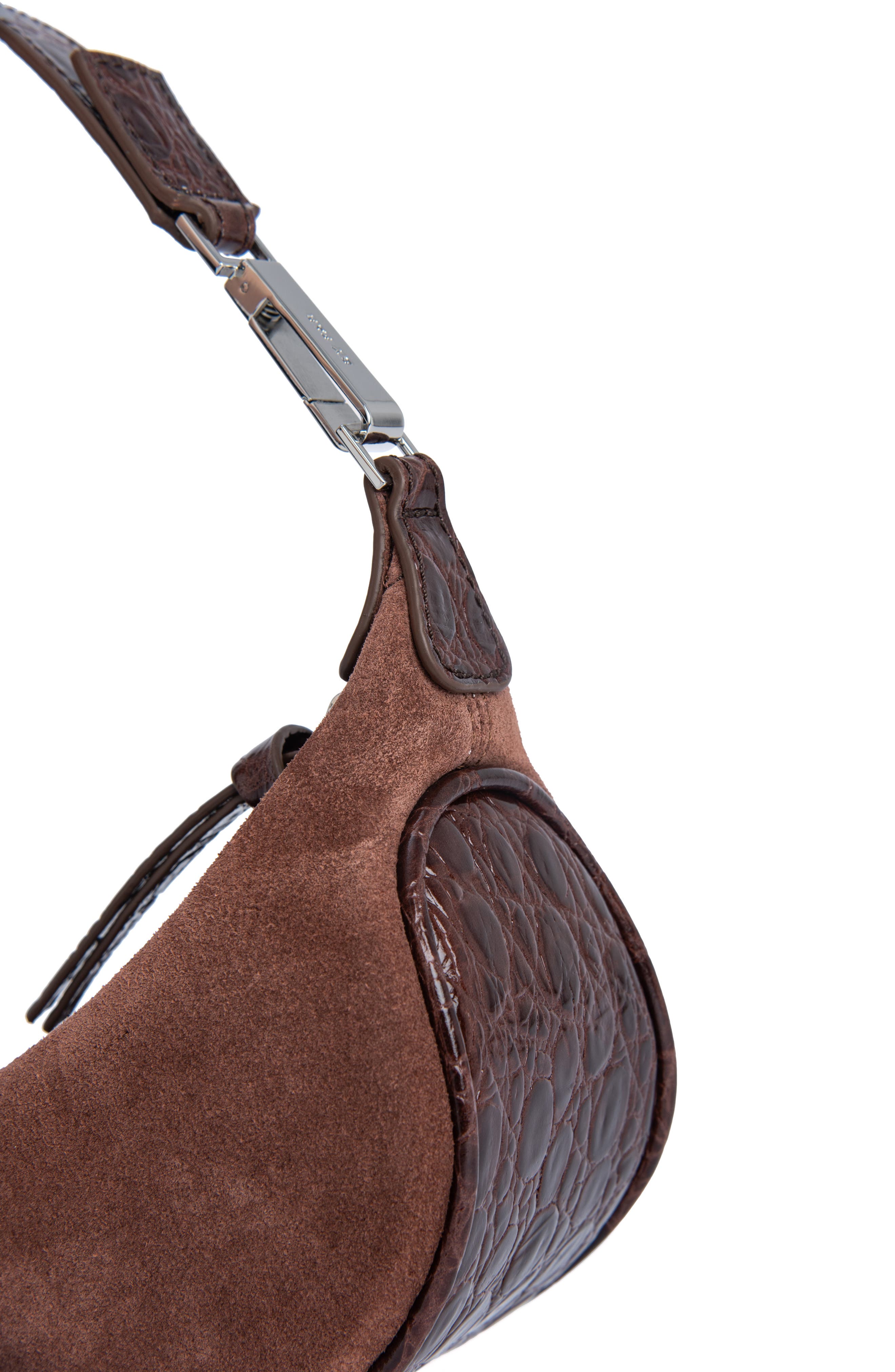 By Far Mini Ami Leather Shoulder Bag, Alternate, color, 