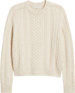 Johnstons of Elgin Aran Cable Knit Cashmere Sweater