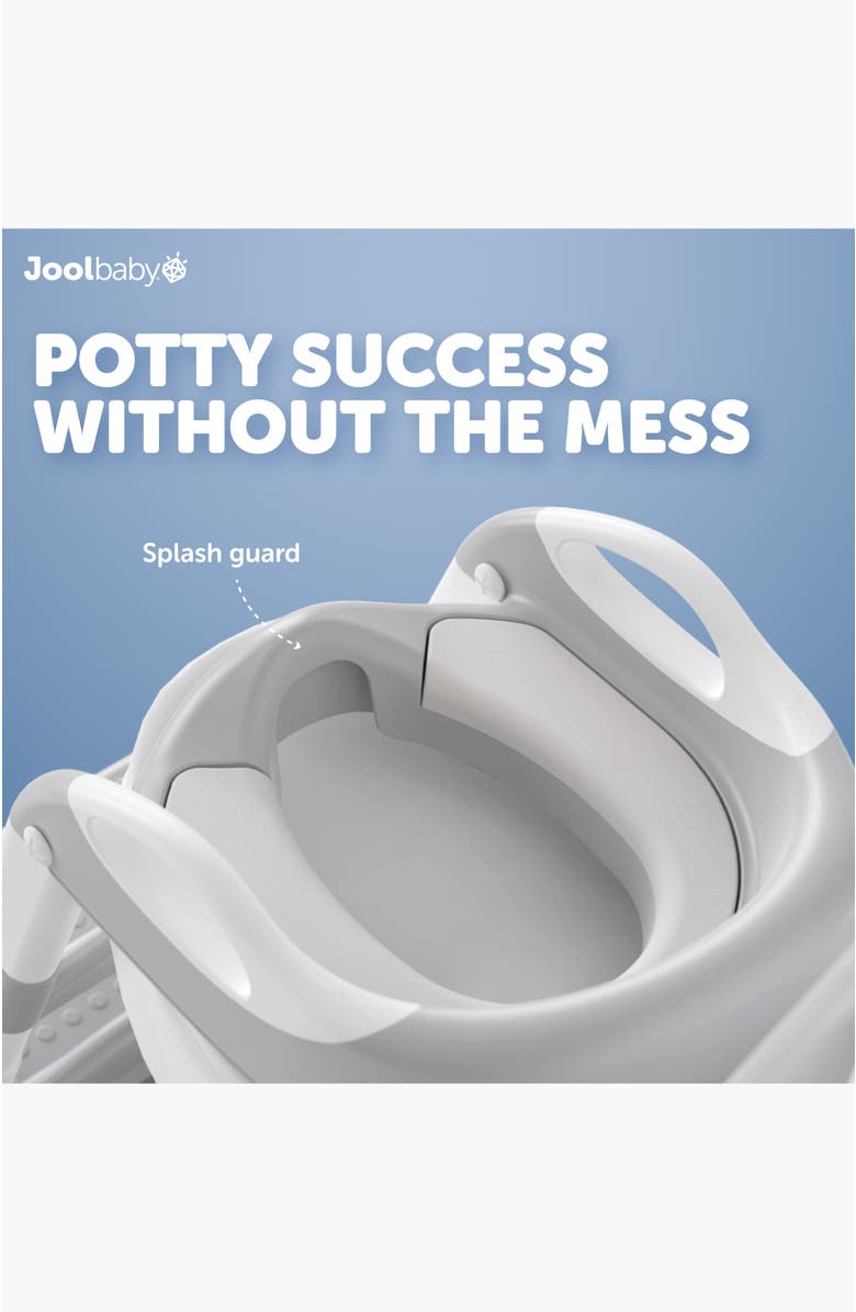 Jool Baby Potty Training Seat with Step Ladder, Alternate, color, Gray