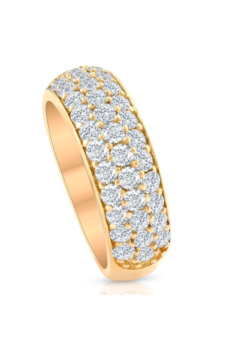 Bliss Diamond 1 3/4Ct Pave Diamond Lab Grown Wedding Anniversary Ring 14k Gold, Alternate, color, 