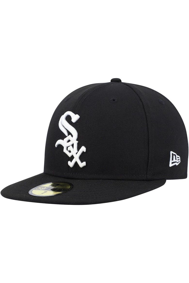 Men's New Era Black Chicago White Sox 9/11 Memorial Side Patch 59FIFTY Fitted Hat, Alternate, color, Black