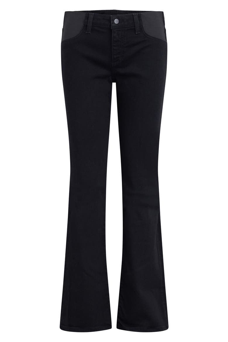 The Snapback Icon Bootcut Maternity Jeans, Alternate, color, BLACK