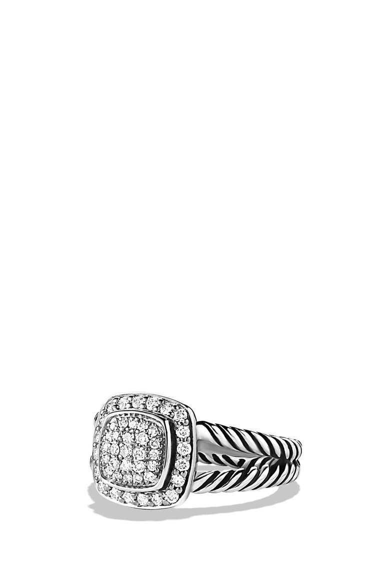 Albion Petite Ring with Diamonds, Main, color, DIAMOND