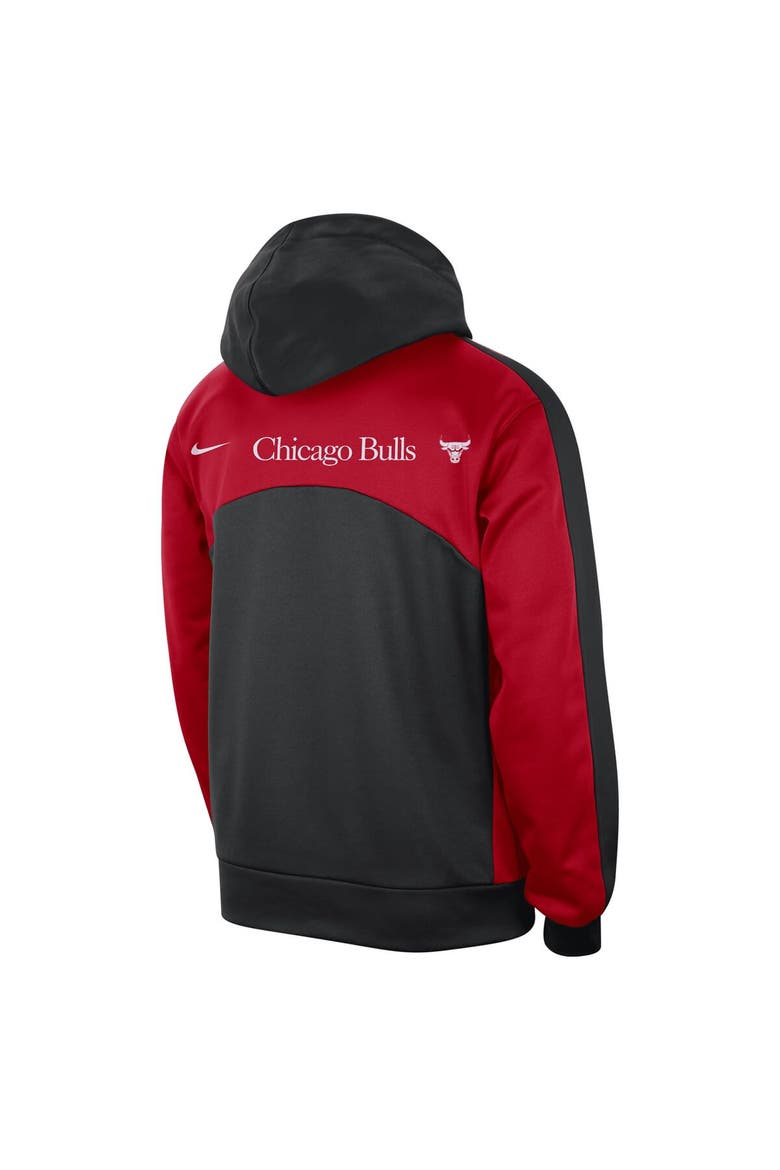 Men's Nike Black/Red Chicago Bulls Authentic Starting Five Force Performance Pullover Hoodie, Alternate, color, Black