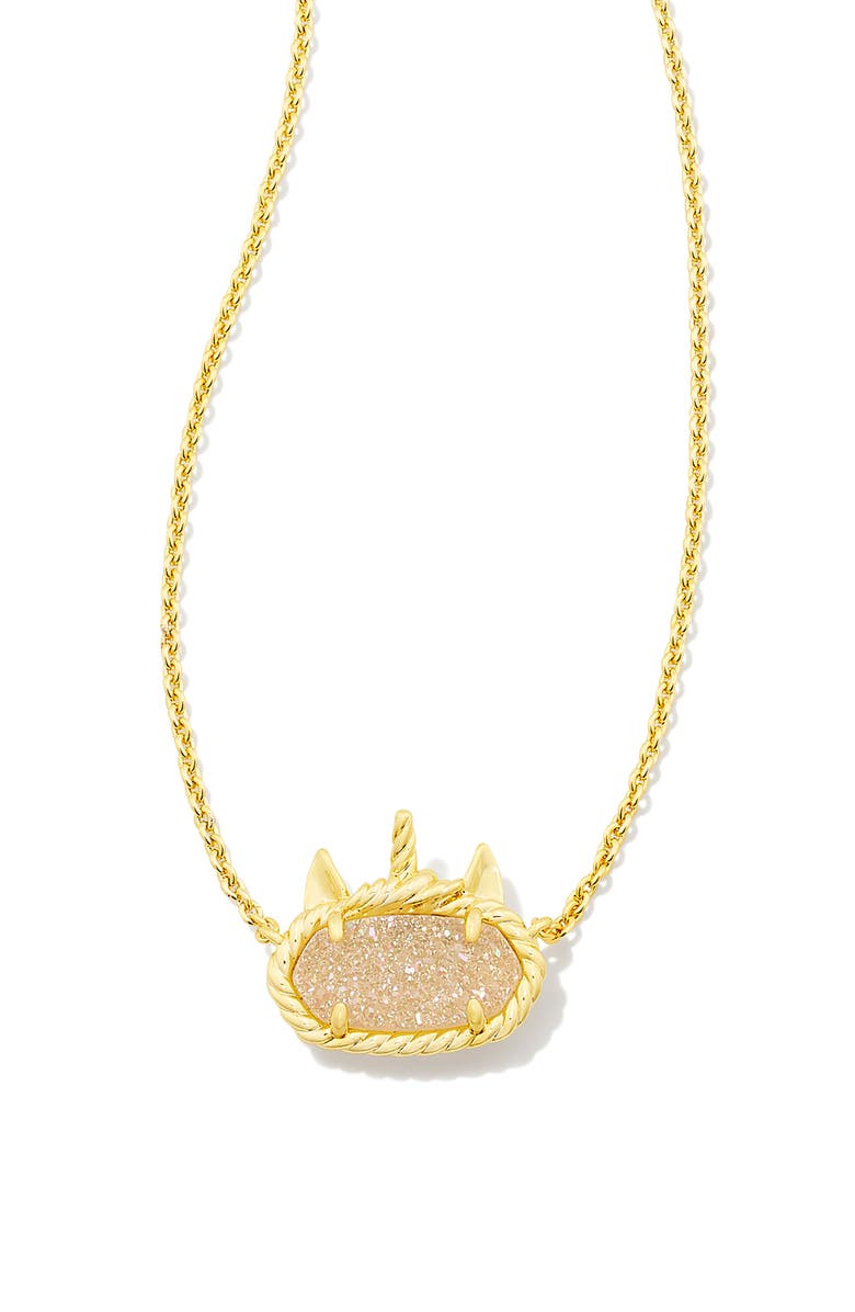 Kendra Scott Elisa Unicorn Pendant Necklace, Alternate, color, 