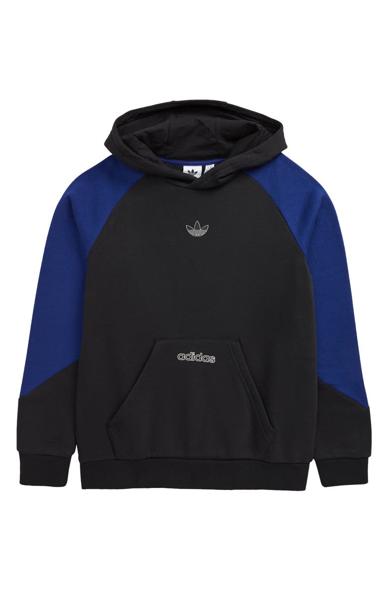 adidas Originals Kids' Colorblock Logo Hoodie, Main, color,