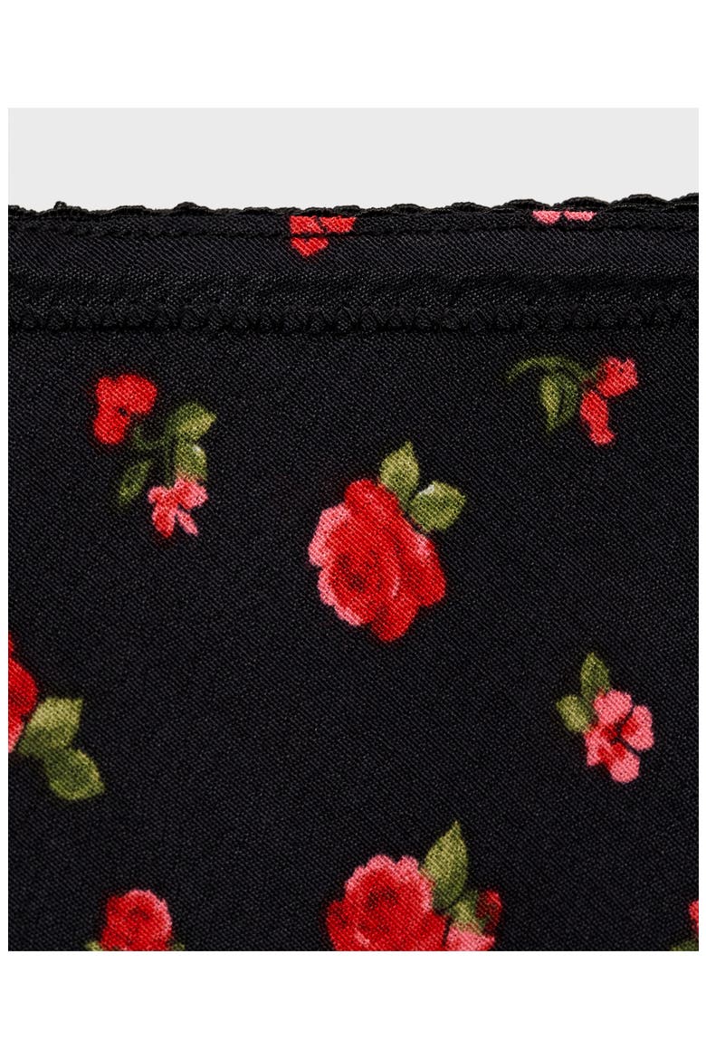 Floral Flare Maxi Skirt, Alternate, color, BLACK