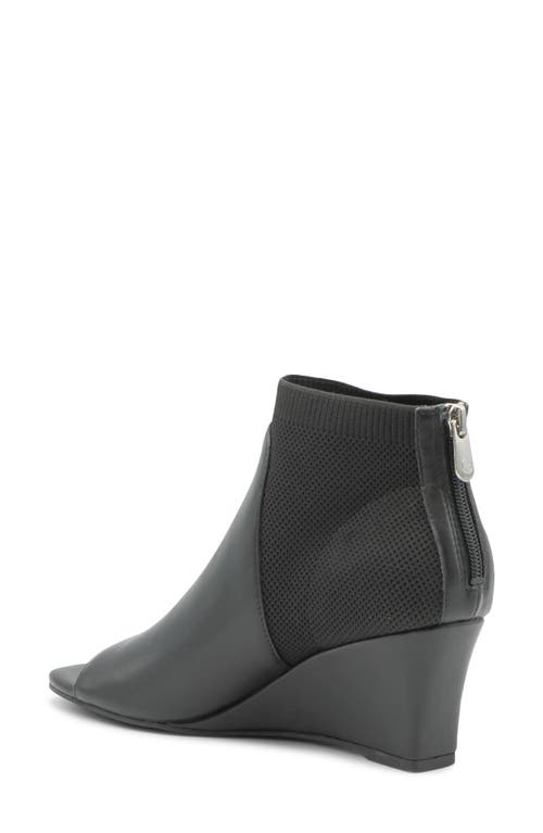 Adrienne Vittadini Aria Wedge Sandal In Black