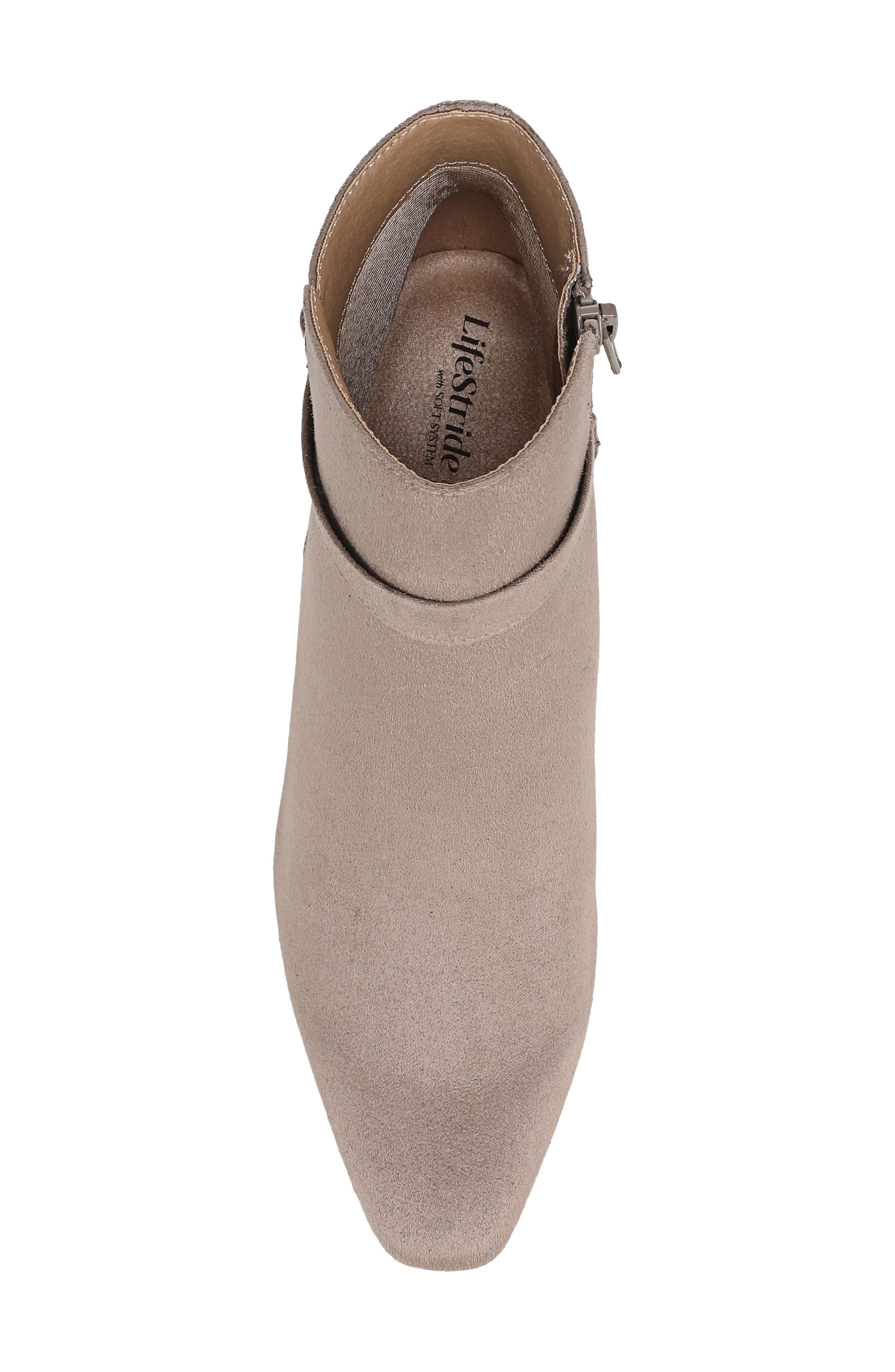 Fawn Bootie, Alternate, color, LATTE BROWN MICROSUEDE