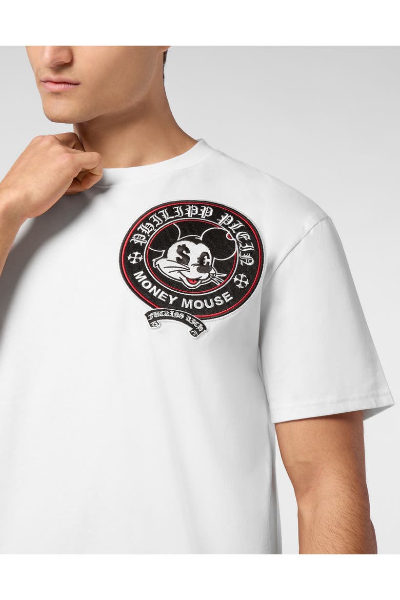 Jersey T-Shirt Round Neck Ss Money Mouse Men, Alternate, color, white