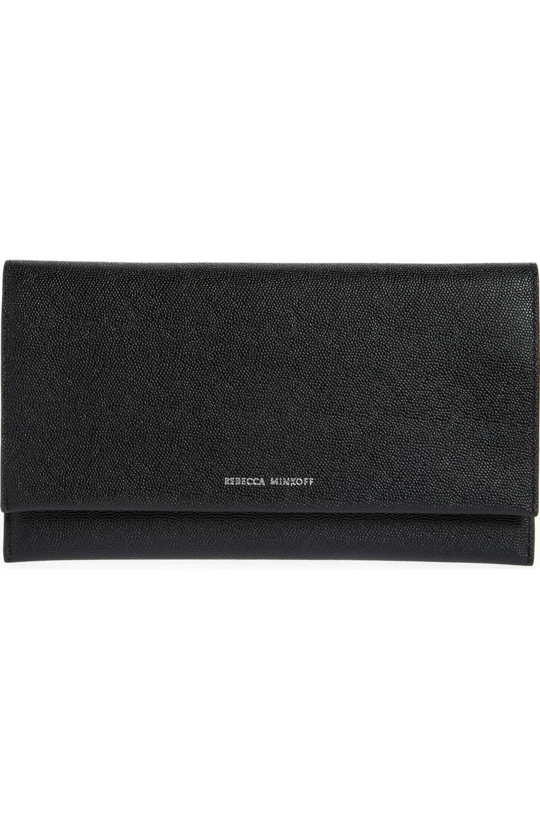 Rebecca Minkoff Leather Wallet Clutch, Main, color,