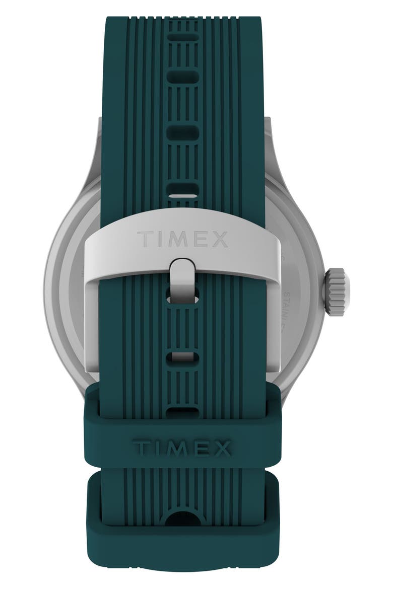 Peanuts Expedition Scout Silicone Strap Watch, Alternate, color, GREEN