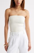 Open Edit Luxe Rib Tube Top