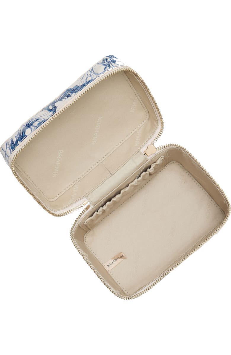 Brahmin Small Charmaine Croc Embossed Leather Train Case, Alternate, color,