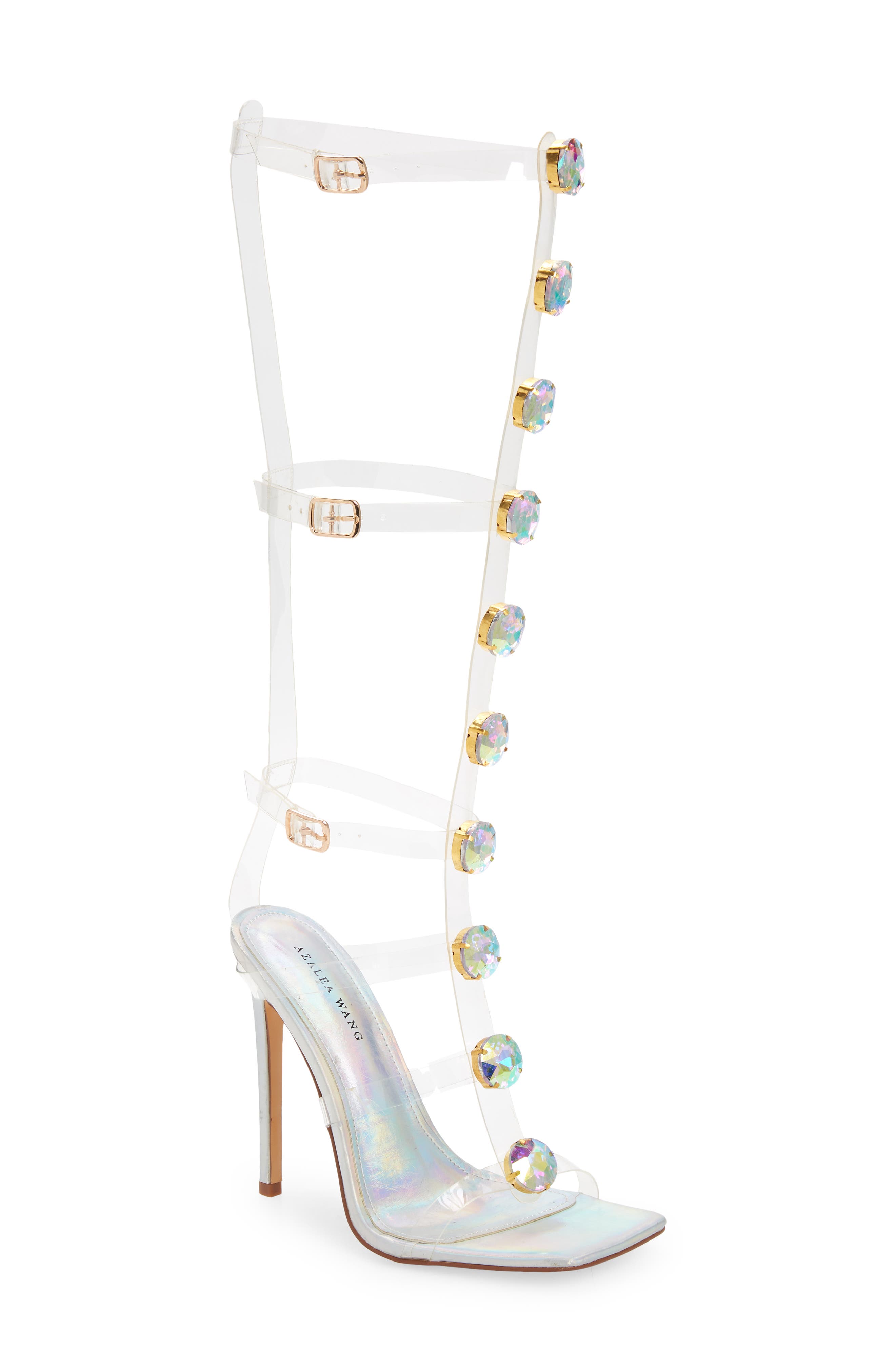 AZALEA WANG Esme Strappy Cage Sandal, Main, color, 