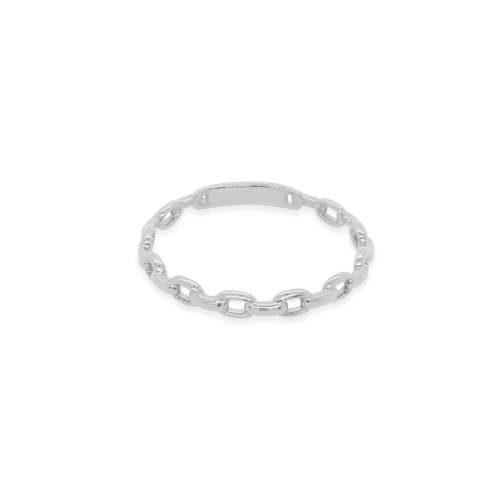 The Lovery Fine Jewelry Oval Link Ring In Silver