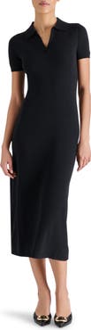 Steve Madden Banks Polo Midi Sweater Dress