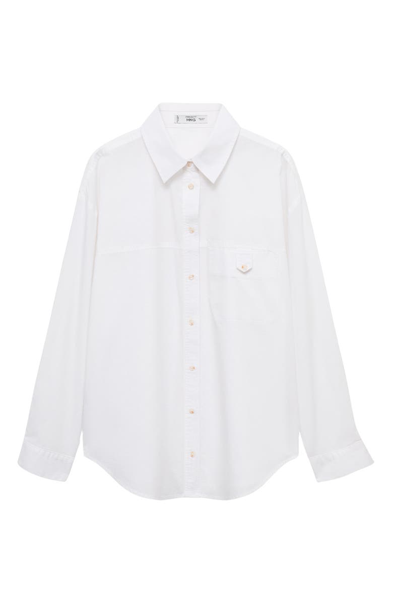 MANGO Cotton Button-Up Shirt, Alternate, color,