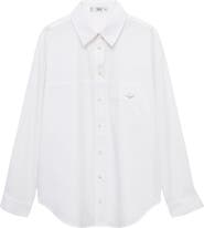 MANGO Cotton Button-Up Shirt