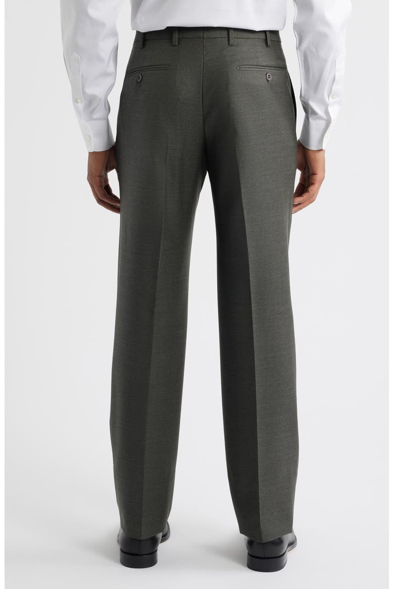 Devon Super 110s Serge Trousers, Alternate, color, SAGE