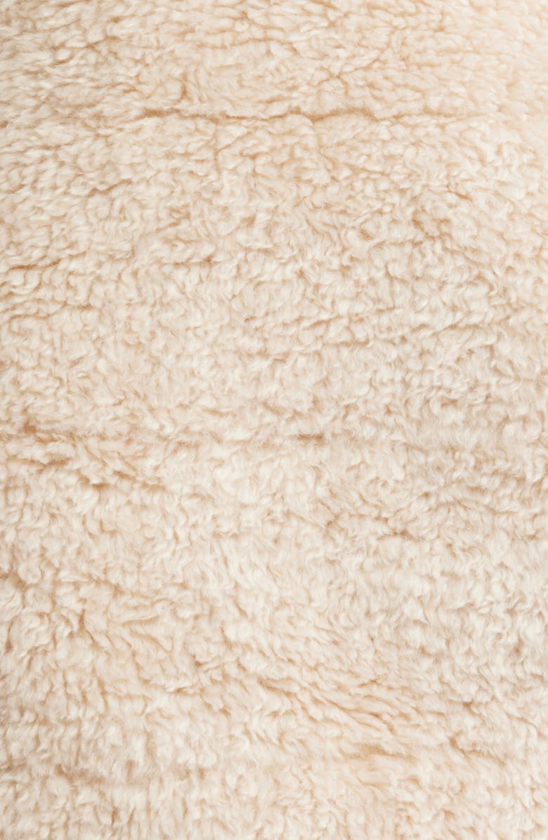 Save The Duck Kennie Water Repellent Faux Shearling Jacket, Alternate, color, Shore Beige