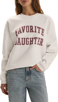 Favorite Daughter Collegiate Cotton Blend Sweatshirt