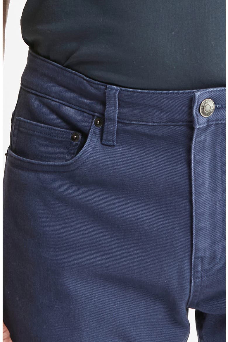 Flannel Lined Bull Jeans, Alternate, color, NAVY
