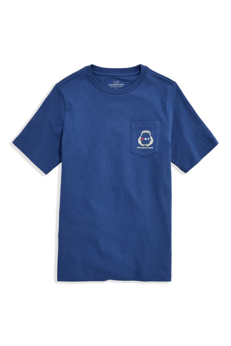 Kids' Fourth of Jaw-ly Pocket Graphic T-Shirt, Main, color, MOONSHINE