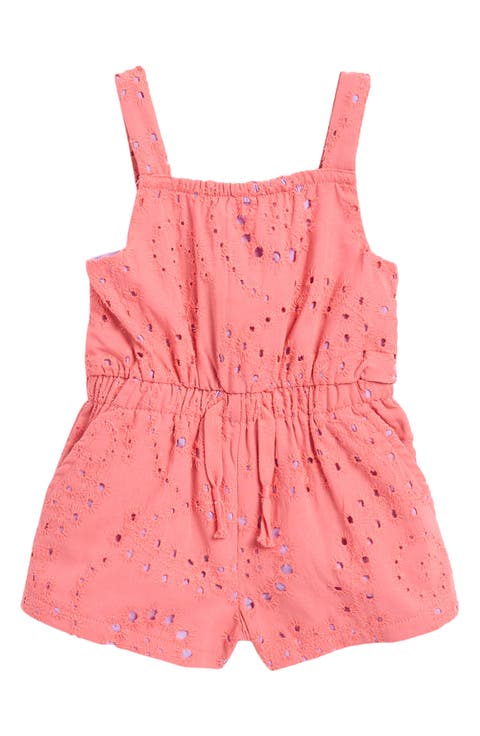 Poppy Embroidered Cotton Romper (Baby)