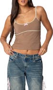 EDIKTED Elin Lace Trim Camisole