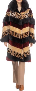 GORSKI Genuine Shearling And Genuine Shearling Short Coat