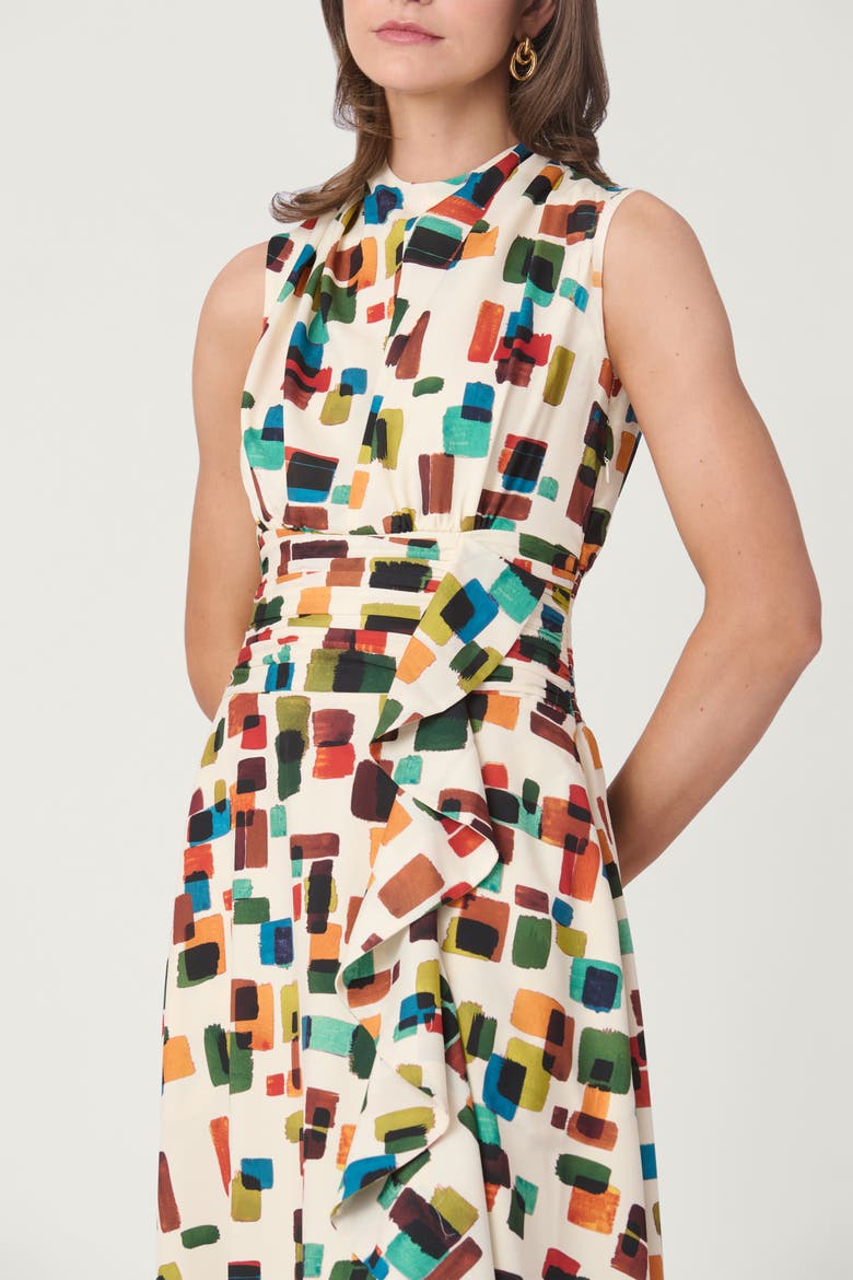 Brushstroke Print Aria Dress, Alternate, color, Multi