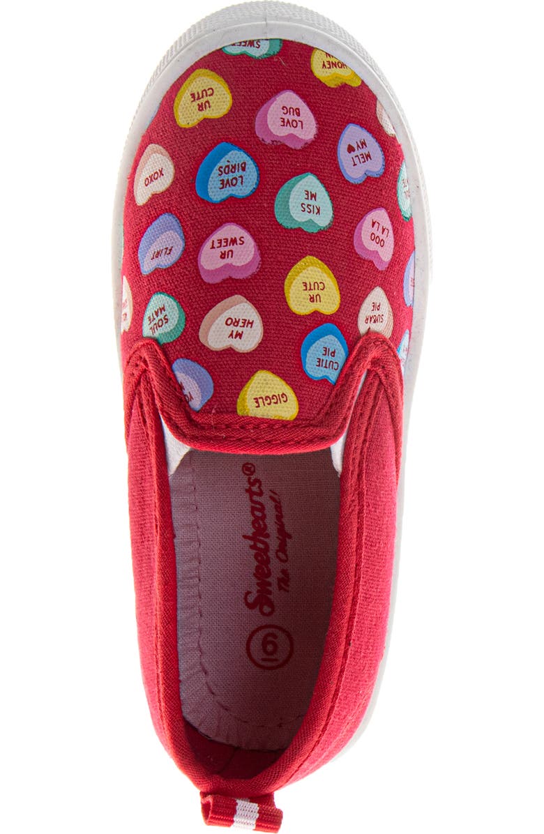 SweetHearts Conv. Hearts Slip-On 5-10, Alternate, color, Red Multi