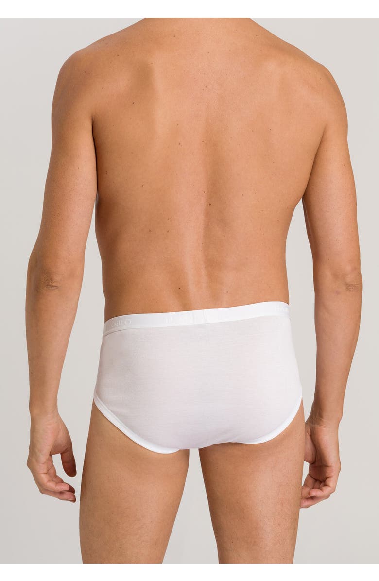Hanro Cotton Pure Cotton Brief, Alternate, color, White