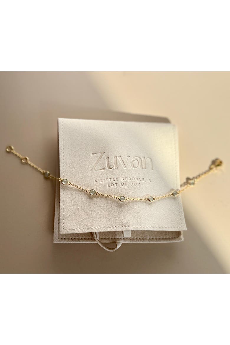 June Birthstone Bracelet Moonstone, Alternate, color, Silver