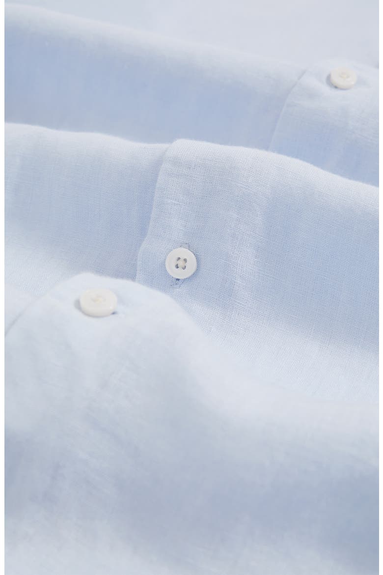 Ruban Linen Button-Up Shirt, Alternate, color, PALE BLUE