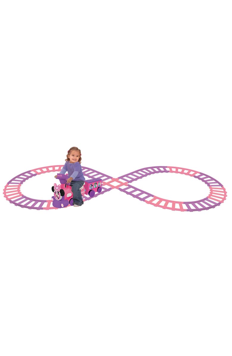 Kiddieland Disney Minnie Mouse Rideon Motorized Train With Track, Alternate, color, Multicolored
