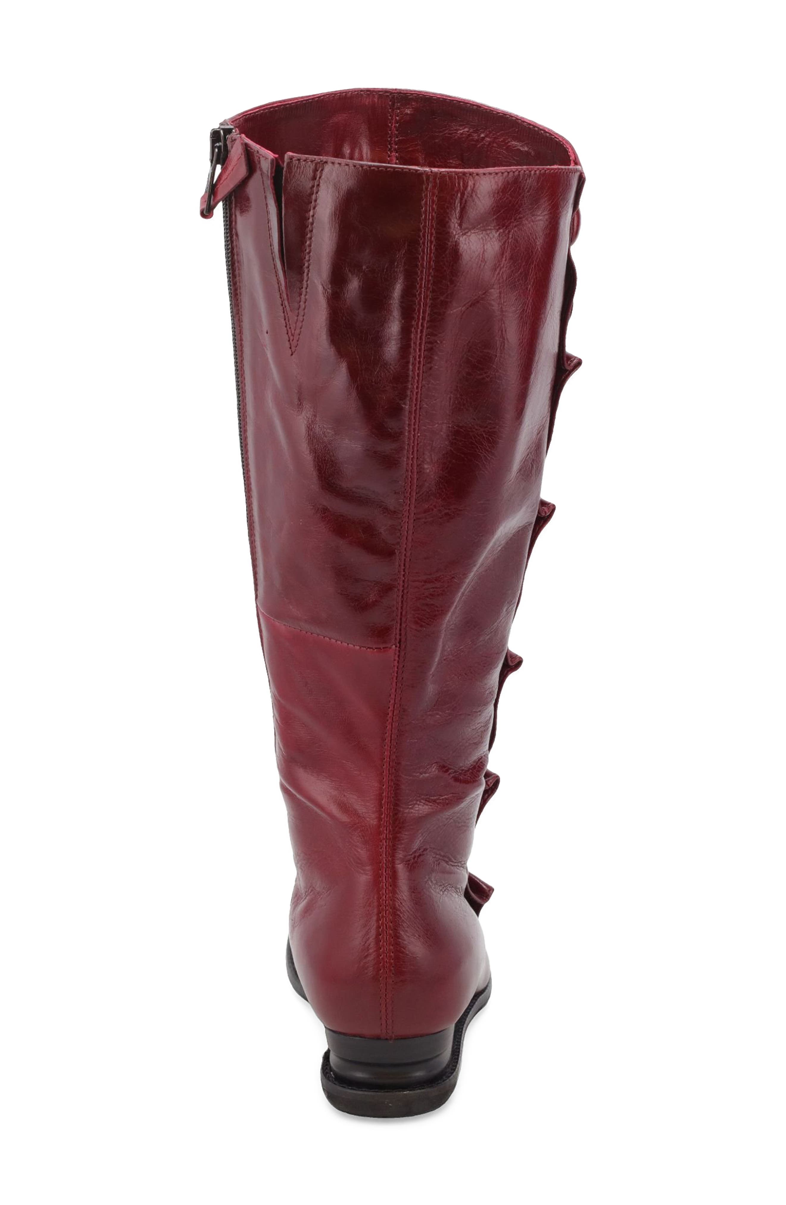 Bobbie Mid Calf Boot, Alternate, color, RUBY