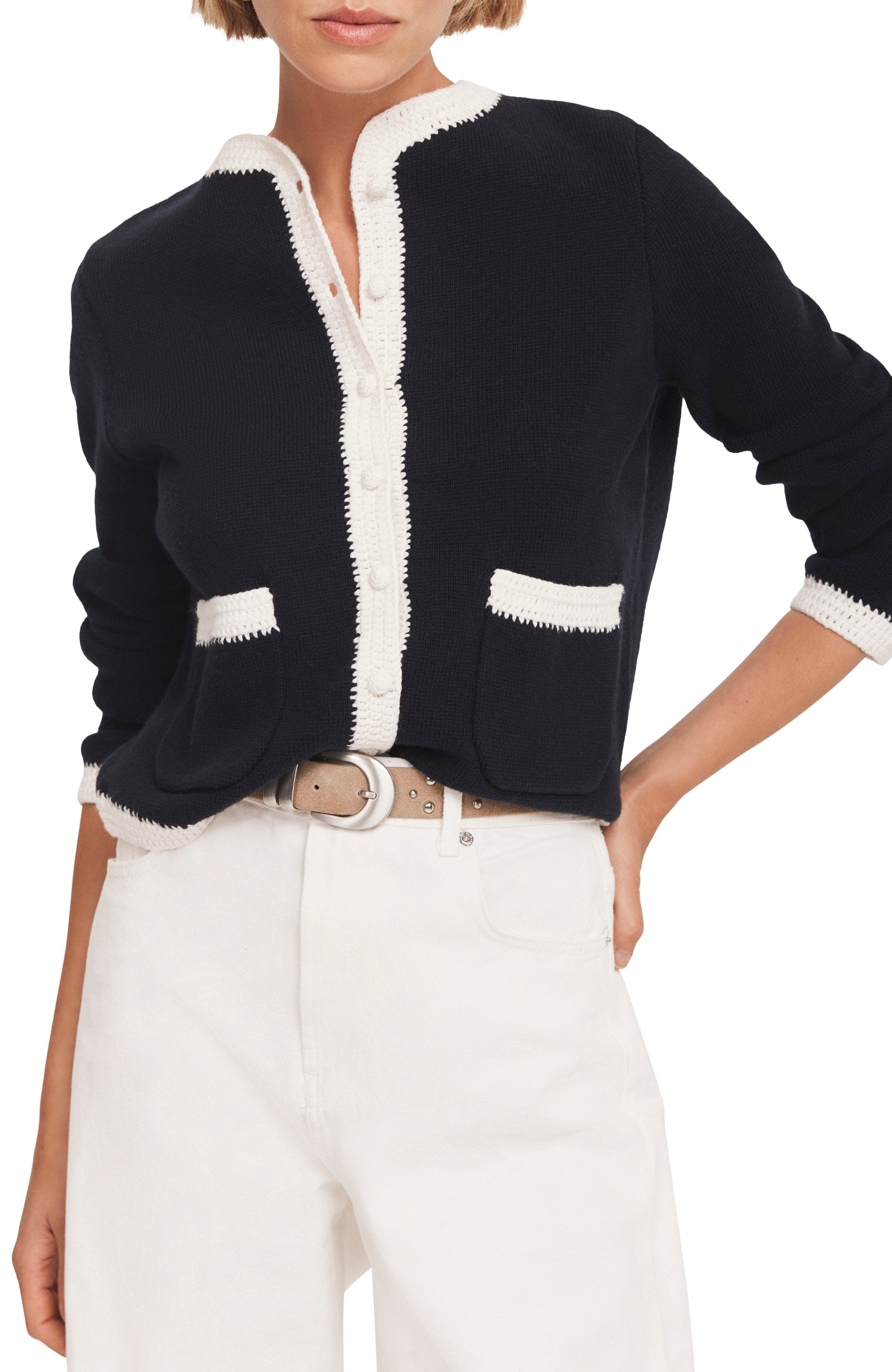 Crochet Cotton Blend Jacket
