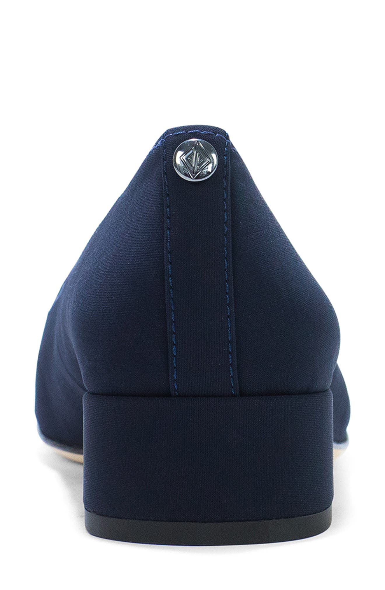 Drew Pump, Alternate, color, NAVY CREPE