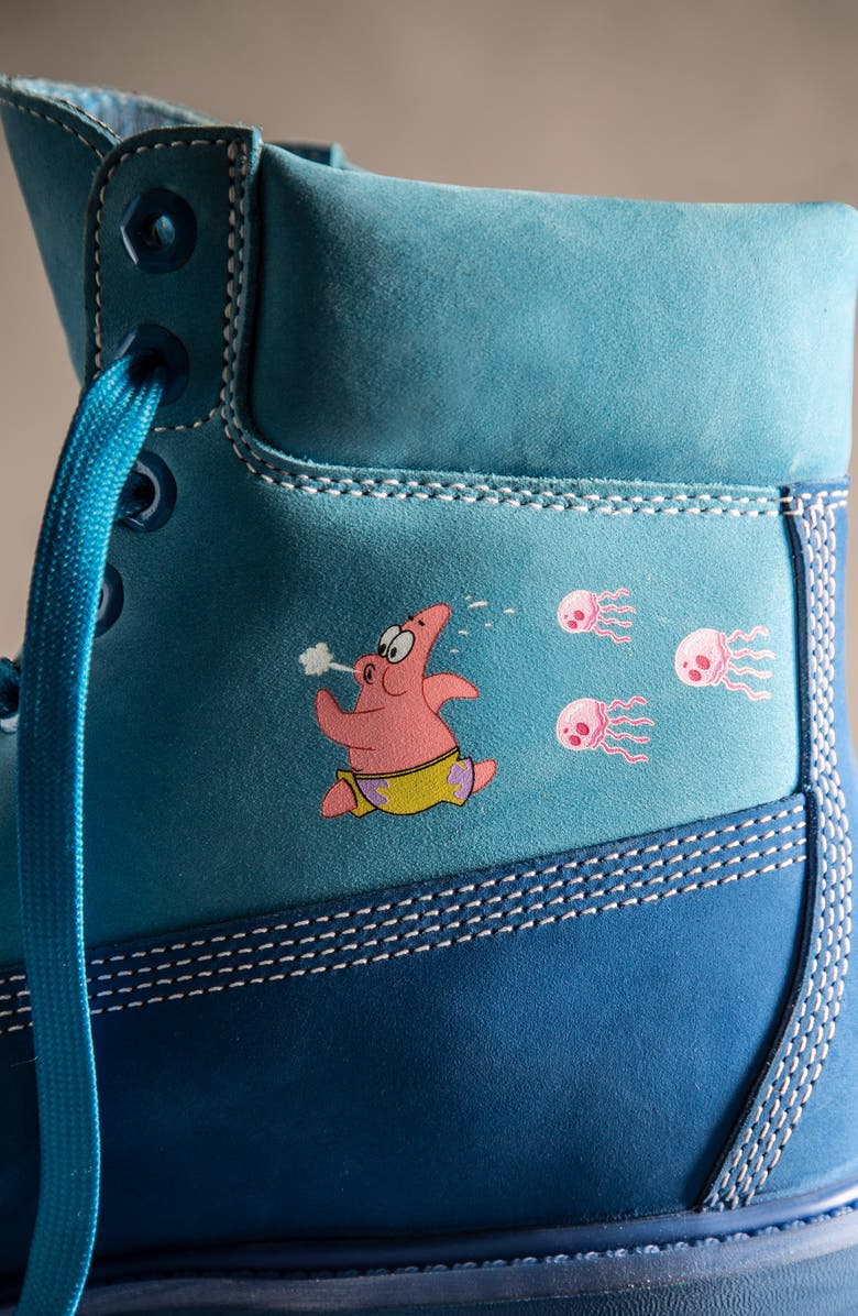 Timberland SpongeBob Waterproof Plain Toe Boot, Alternate, color,