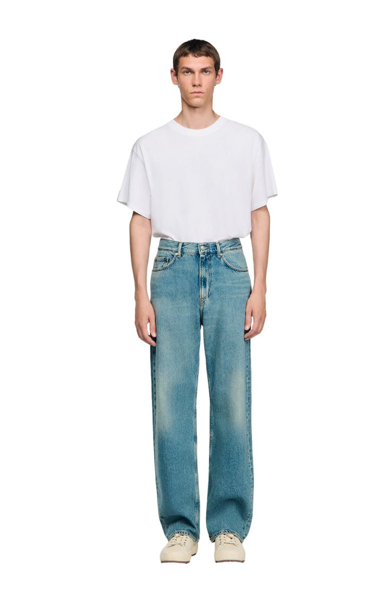 SANDRO Baggy jeans, Main, color, Blue