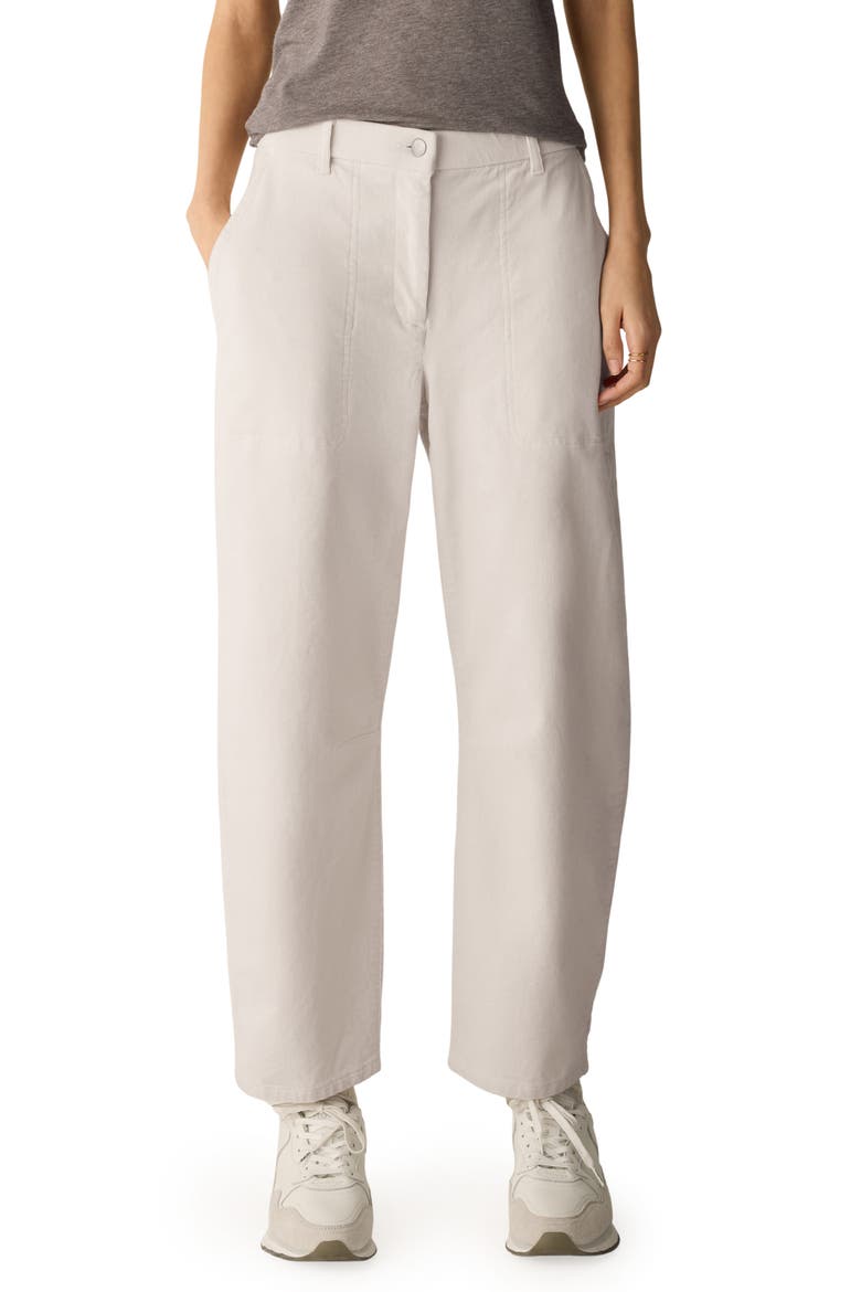 Arch Stretch Cotton Corduroy Ankle Pants, Main, color, PALE STRIPE