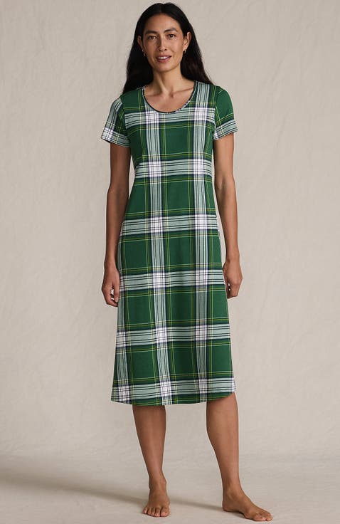 Cotton Short Sleeve Midcalf Nightgown