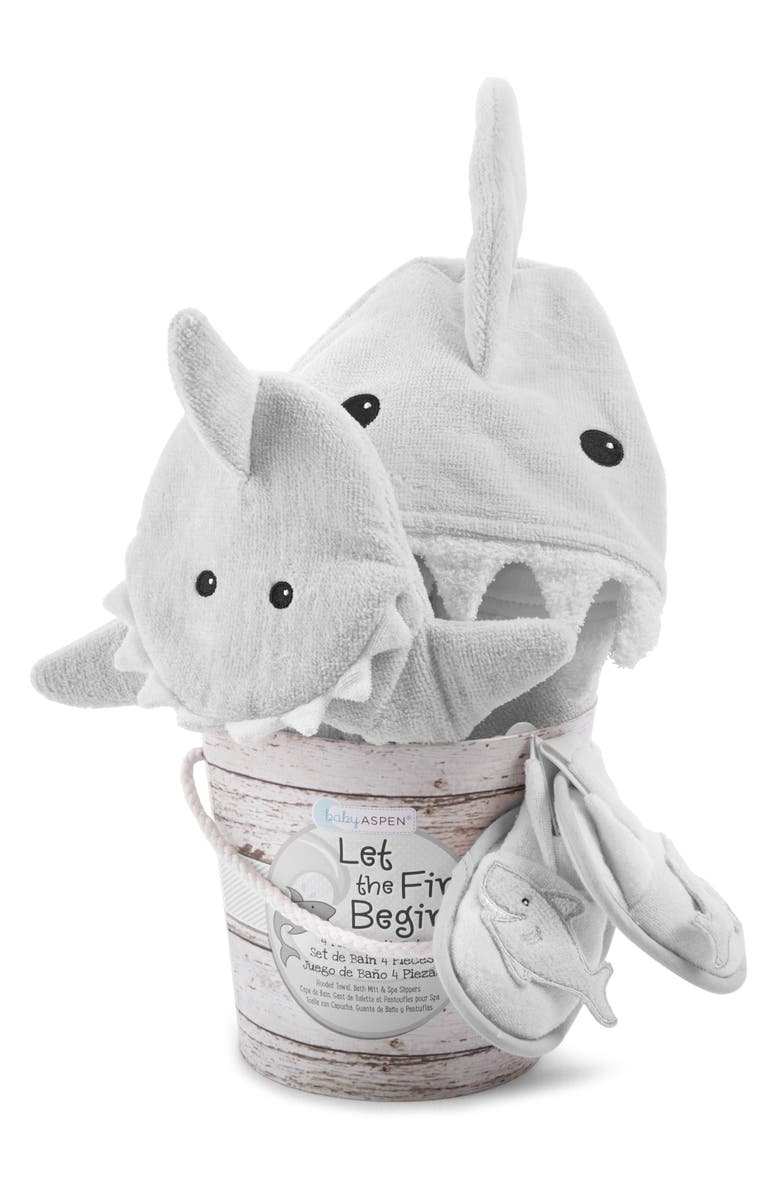 Baby Aspen Let the Fin Begin 4-Piece Bath Set, Alternate, color,