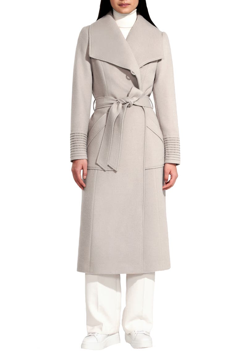Wide Collar Alpaca & Wool Longline Coat, Main, color, BLEEKER BEIGE